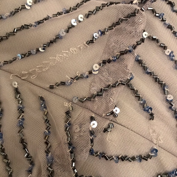 Adrianna Papell beaded Art Deco dress - size 2 - Picture 6 of 8